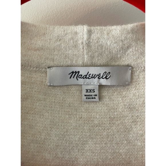 Madewell Miller Cardigan Sweater Women’s XXS Beige NWOT - Picture 5 of 5